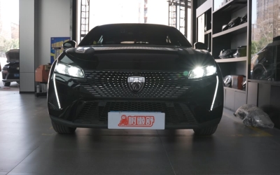 标志4008车灯升级两套欧司朗御天虎LED透镜