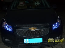 科鲁兹改装原装Q5双光透镜,蓝色天使眼,泪眼