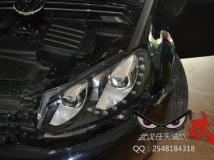 大众高尔夫改装龙鼎大灯总成