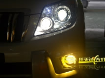 武汉普拉多改装4双光透镜 近光原装位rx350小糸透镜  欧司朗cbi5500kd1s灯泡等