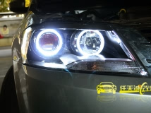 新朗逸 改装原厂Q5双光透镜、欧司朗D3S灯泡、奥迪华科安定器、4天使眼