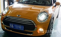 MINI 车灯改装全新海拉5双光透镜、飞利浦XV灯泡、法雷奥安定器
