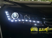 大众新帕萨特 改装新帕萨特LED泪眼天使眼龙鼎大灯总成