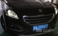 标致3008 免开大灯改装小糸原厂Q5双光透镜、全新飞利浦D1S氙气灯泡、法雷奥安定器