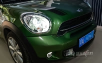 MINI COOPER 大灯改装原厂小糸Q5双光透镜、全新飞利浦XV氙气灯泡、澳兹姆安定器