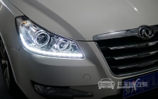 东风风神S30车灯改装 欧标Q5双光透镜、欧司朗D1S 4200K氙气灯泡、LED流光转向日行灯