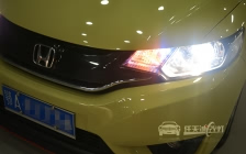 本田飞度 车灯改装原厂小糸Q5双光透镜、全新欧司朗D1S氙气灯泡、澳兹姆安定器、天使眼