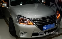丰田皇冠 大灯改装水晶流光泪眼