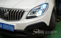 别克昂科拉 车灯升级原厂小糸Q5双光透镜、全新飞利浦XV氙气灯泡、小糸D1S安定器