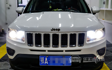Jeep指南者大灯改装 欧司朗定制透镜D3S氙气灯活动特价套餐