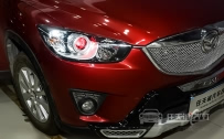 马自达CX-5 大灯改装上海奥迪Q5双光透镜、全新飞利浦XV灯泡、澳兹姆安定器、恶魔眼