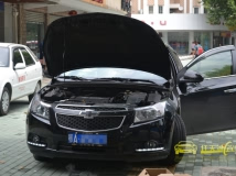 雪佛兰科鲁兹加装专车专用LED日行灯,科鲁兹改灯