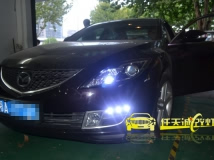 马自达睿翼 改装奥迪Q5原厂小糸双光透镜 欧司朗CBI D1S灯泡