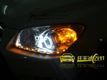 丰田RAV4 改高亮LED天使眼 泪珠眼