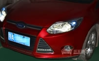 福特福克斯 车灯改装奥迪Q5小糸双光透镜、欧司朗CBI 5500K氙气灯泡、欧司朗安定器
