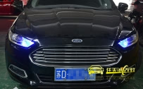 福特蒙迪欧 车灯改装全新海拉5双光透镜 欧司朗CBI氙气灯泡 海拉4D1S安定器 雾灯黄金眼