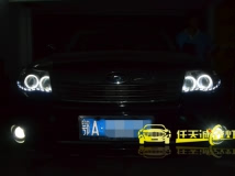斯巴鲁森林人 改装4透镜奥迪Q5双光透镜 宝马款白色天使眼