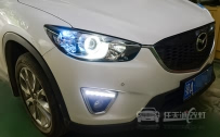 雪铁龙CX-5 大灯改装上海小糸Q5双光透镜、飞利浦XV灯泡、全新法雷奥安定器、天使眼