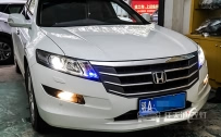本田歌诗图 大灯改装德国海拉5双光透镜、飞利浦XV氙气灯泡、全新海拉4安定器