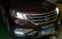 本田CRV 大灯改装上海小糸Q5双光透镜、全新飞利浦XV氙气灯泡、小糸D1S安定器