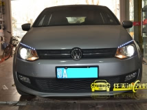 大众新POLO 改奥迪Q5透镜 欧司朗灯泡 光普安定器
