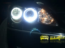 老款锐志 升级原厂q5双光透镜,飞利浦d4s灯泡,仿宝马光导白色天使眼