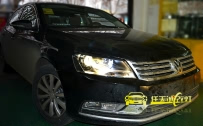 迈腾 改装奥迪Q5原厂小糸双光透镜、飞利浦D1S氙气灯泡、法雷奥D1S快启安定器