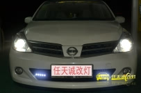 日产骐达 改海拉3代双光透镜|进口飞利浦灯泡|新款奥迪A6L安定器