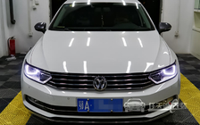 大众迈腾车灯改装升级 专用U型日行灯大灯内胆套件、凯博LED双光透镜