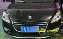 标致508 车灯改装 原厂Q5小糸双光透镜 飞利浦D1S灯泡 法雷奥安定器 天使眼