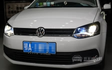 大众POLO 大灯改装上海小糸Q5双光透镜、全新欧司朗D1S氙气灯泡、澳兹姆D1S安定器