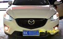 马自达CX-5 大灯改装小糸原厂Q5双光透镜、全新飞利浦D1S氙气灯泡、法雷奥快启安定器