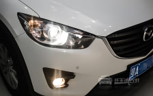 马自达CX-5 车灯改装上海奥迪Q5双光透镜、全新欧司朗D1S氙气灯泡、澳兹姆D1S安定器