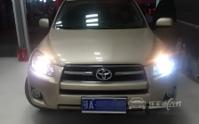 丰田RAV4 大灯改装德国海拉5双光透镜、全新飞利浦XV D1S氙气灯泡、德国澳兹姆安定器