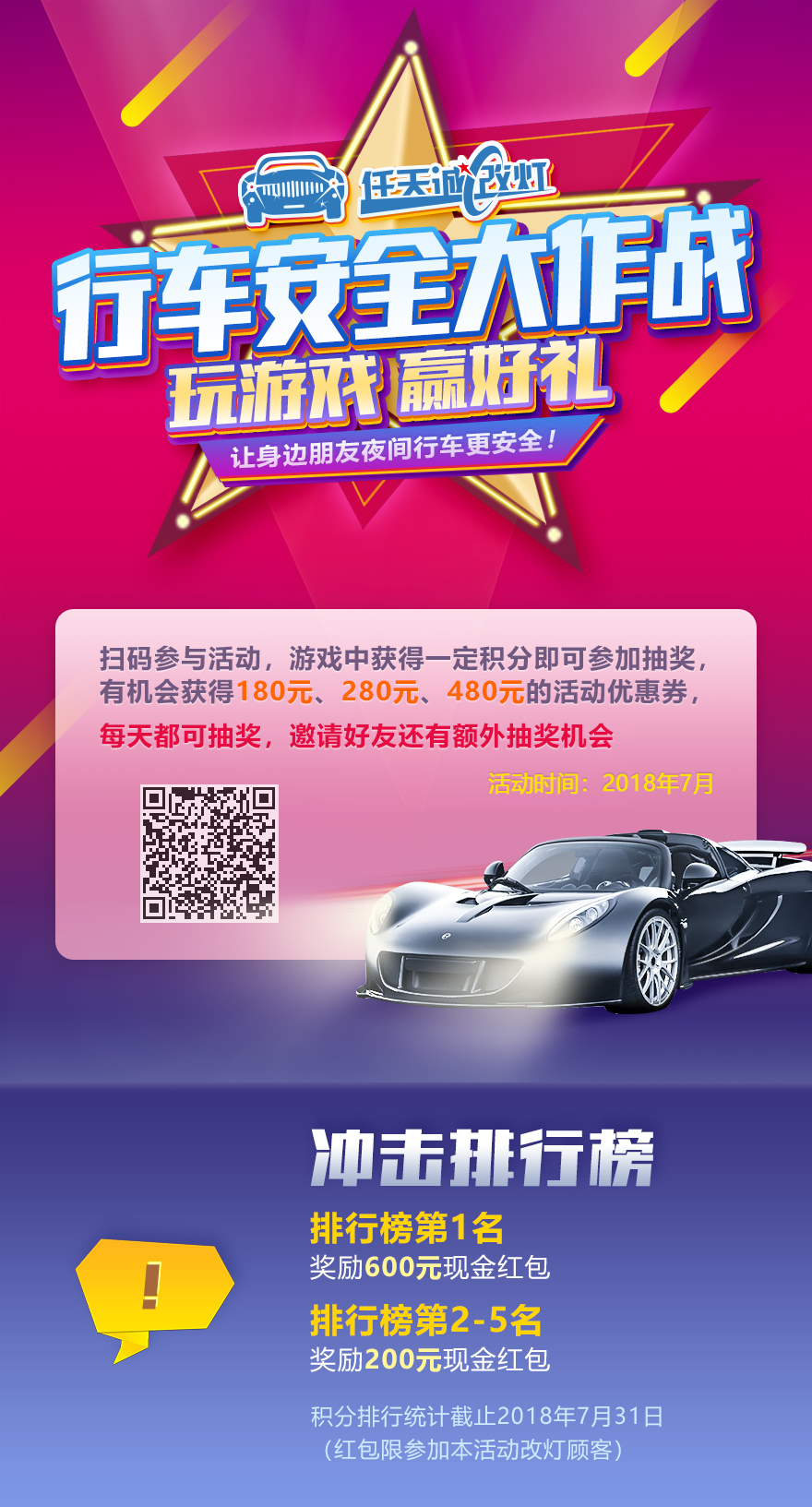 任天诚行车安全大作战 玩游戏 赢高额优惠券 冲击排行榜赢红包
