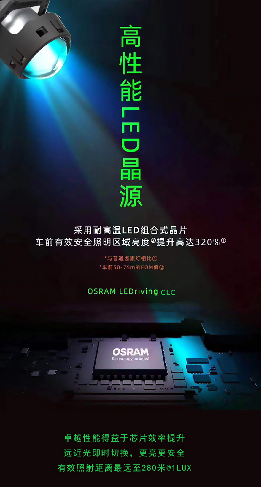 高性能LED晶源
